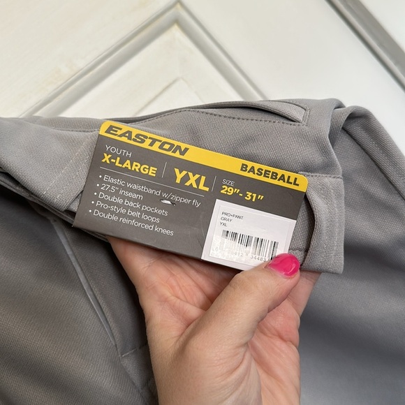 NWT Easton Baseball Pant Grey Youth XL - Picture 6 of 6